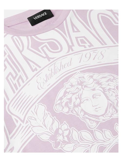 T-shirt, bambina, logata. VERSACE | 1018342 1A169592LI80